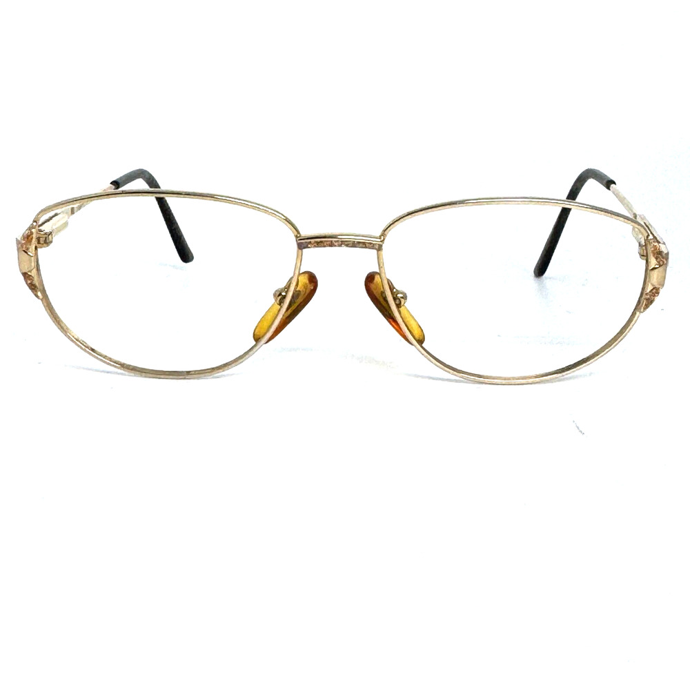 Les bases de bourgeouis Eyeglasses Frames Gold Round‎ Full RIm 52-15 H5536